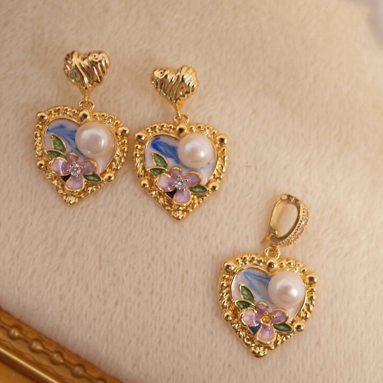 莫內花園 Flora | 天光之心 耳環 Heart of Dawn Earrings