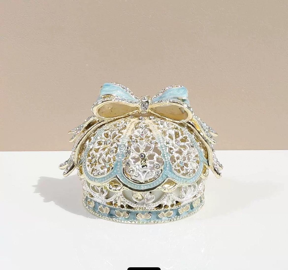 Caja de joyería magnética de diamantes esmaltados de la serie Treasure Box de Su Alteza Real