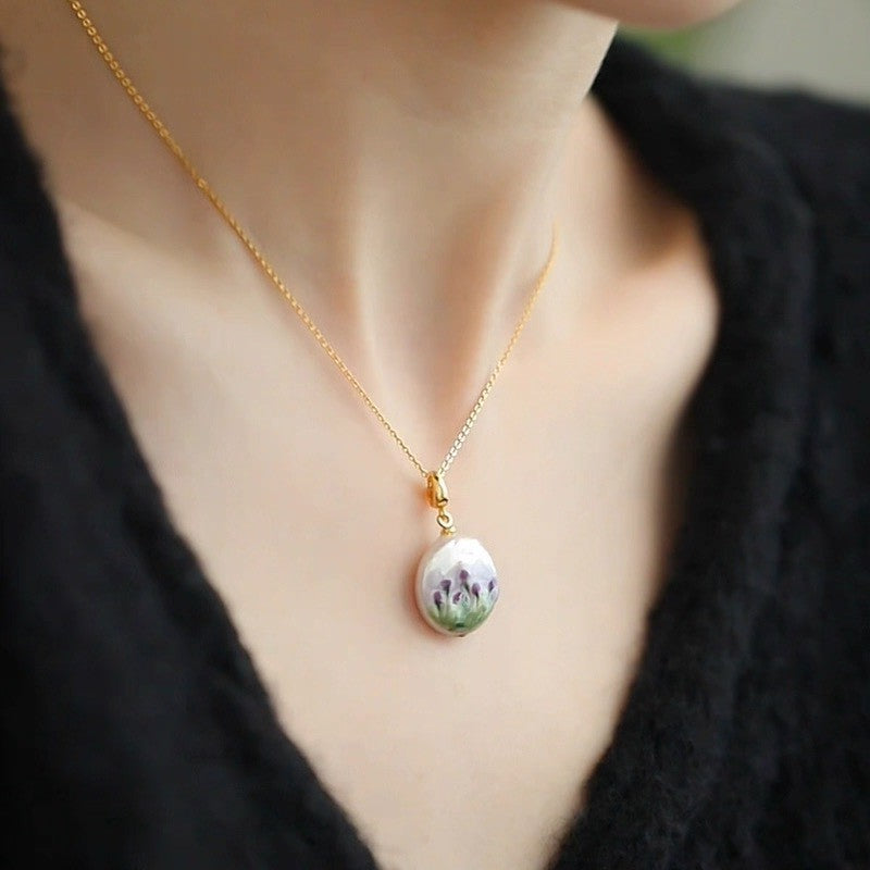 莫內花園 Flora | 巴洛克紫羅花語 項鍊