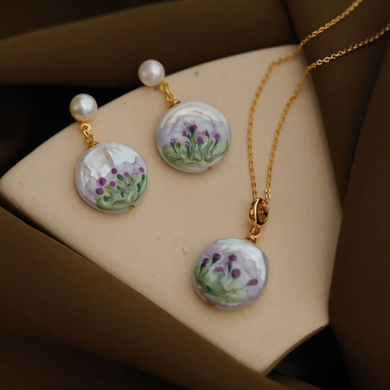 莫內花園 Flora | 巴洛克紫羅花語 耳環