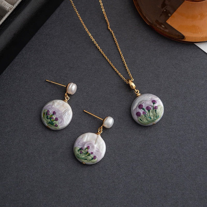 莫內花園 Flora | 巴洛克紫羅花語 耳環