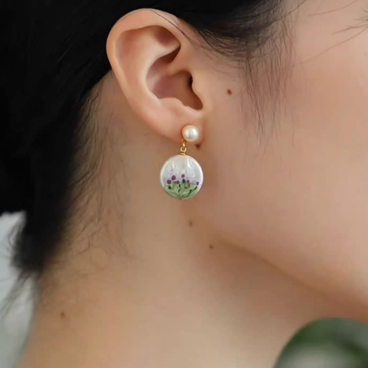 莫內花園 Flora | 巴洛克紫羅花語 耳環