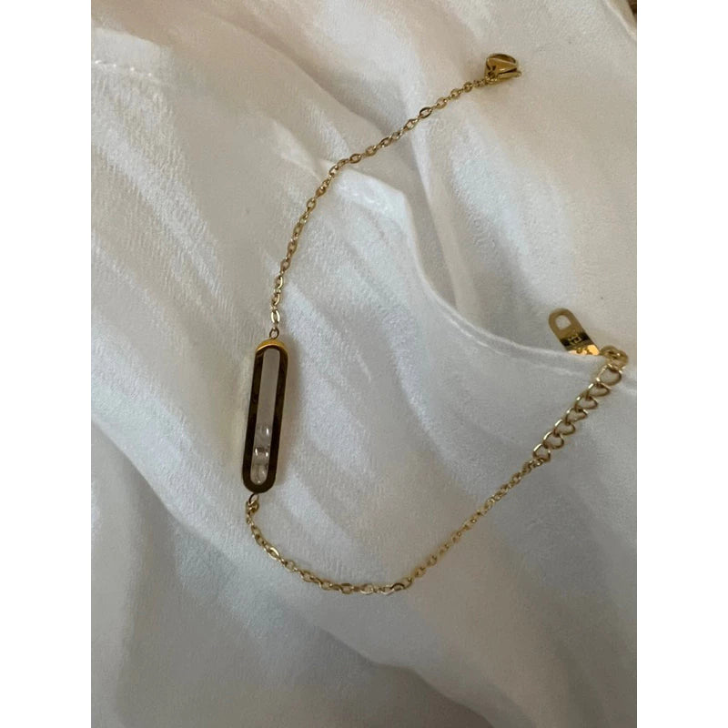 迴圈幸運轉珠 歐美熱銷不鏽鋼鋯石金色轉運 項鍊/手鏈