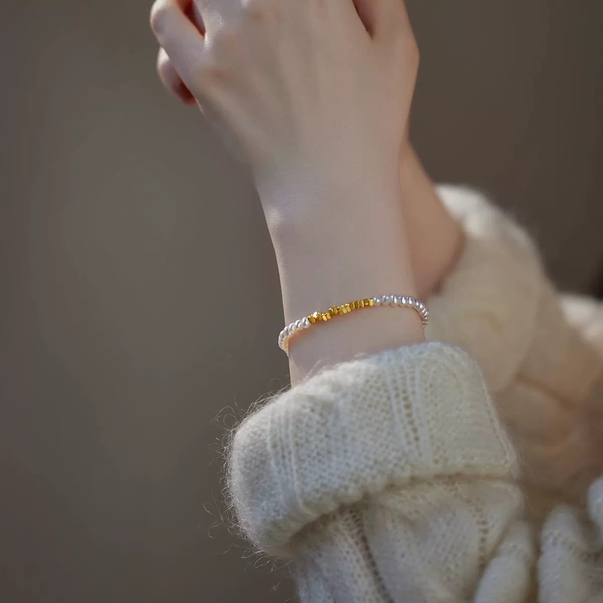 Serie de trenzado de perlas de agua dulce clásicas francesas Princesa María