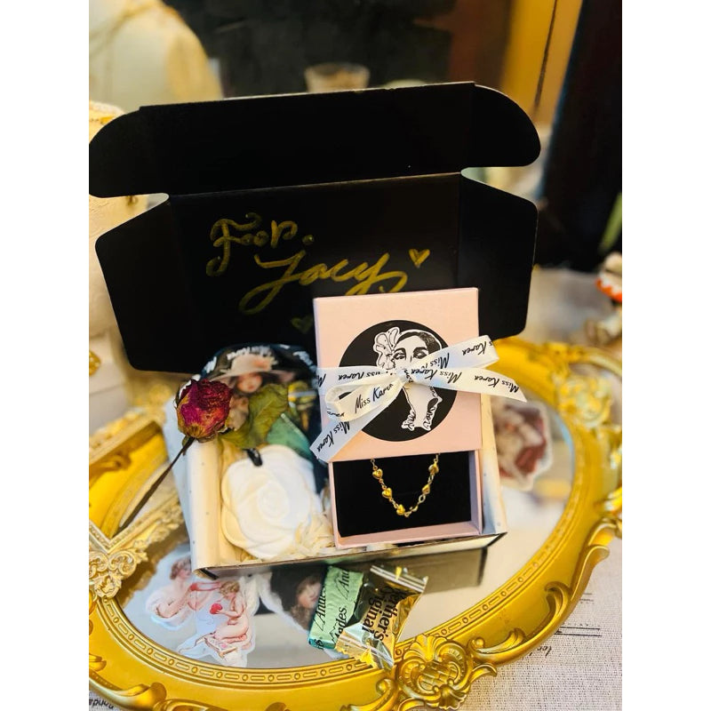 甜心芭比 串串愛黃酮18K愛心項鏈 高保色