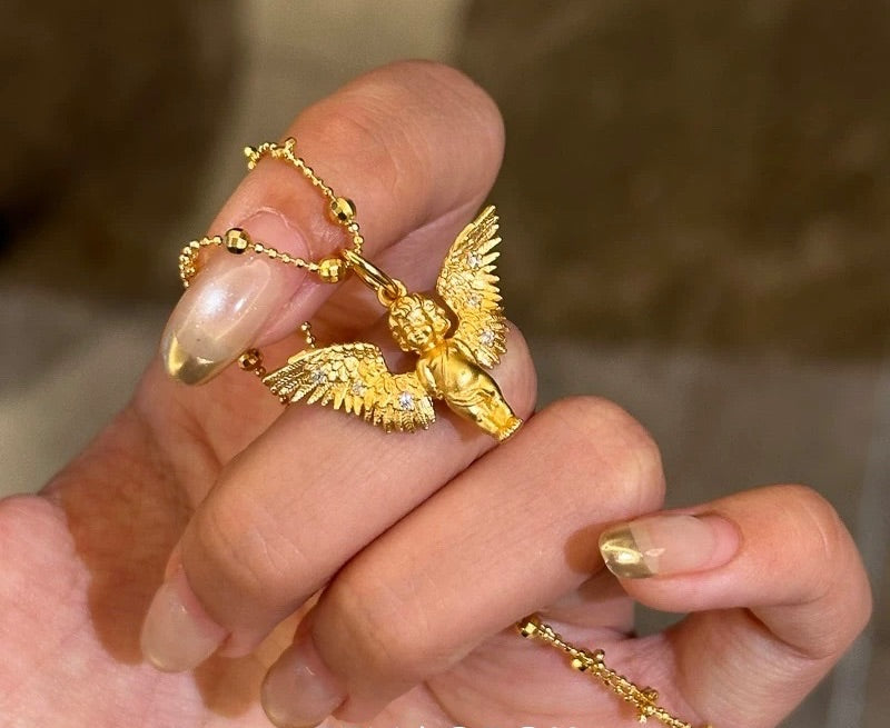 Evento limitado del Mes del Número de Ángel | Caja de regalo con collar de Cupido y vela ambiental