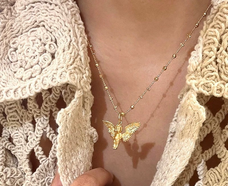 Evento limitado del Mes del Número de Ángel | Caja de regalo con collar de Cupido y vela ambiental