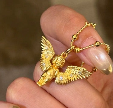 Evento limitado del Mes del Número de Ángel | Caja de regalo con collar de Cupido y vela ambiental