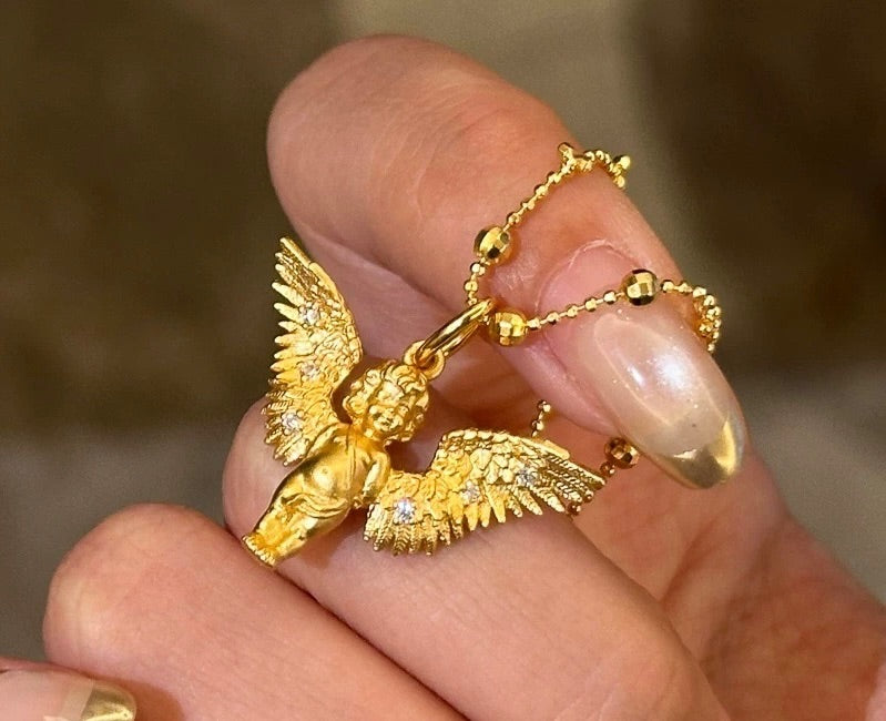 Evento limitado del Mes del Número de Ángel | Caja de regalo con collar de Cupido y vela ambiental