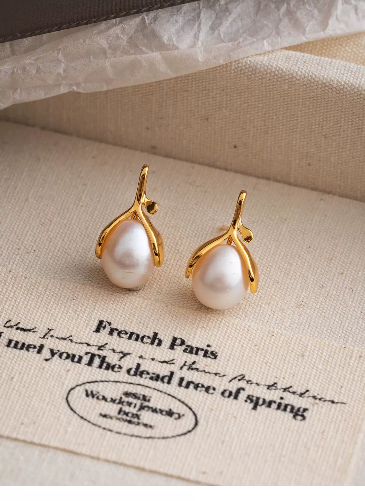 Hada de las Flores|Pendientes de Perlas Naturales de Agua Dulce