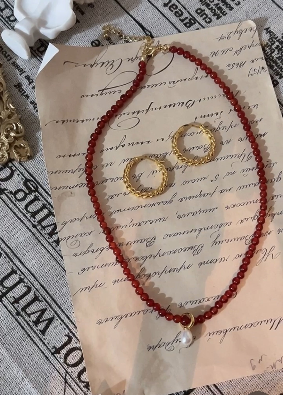 紅黑瑪瑙小眾設計 系列組合