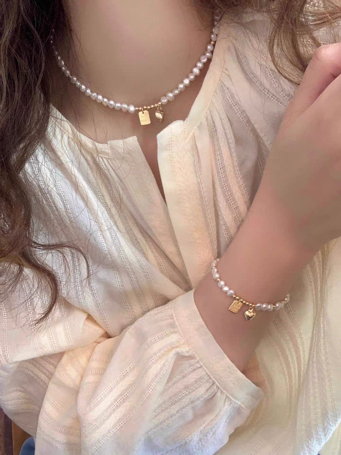 珍珠小姐|【祕密王冠.珍珠系列】莉莉安的祝福(Good Luck吊牌項鍊/手鍊)