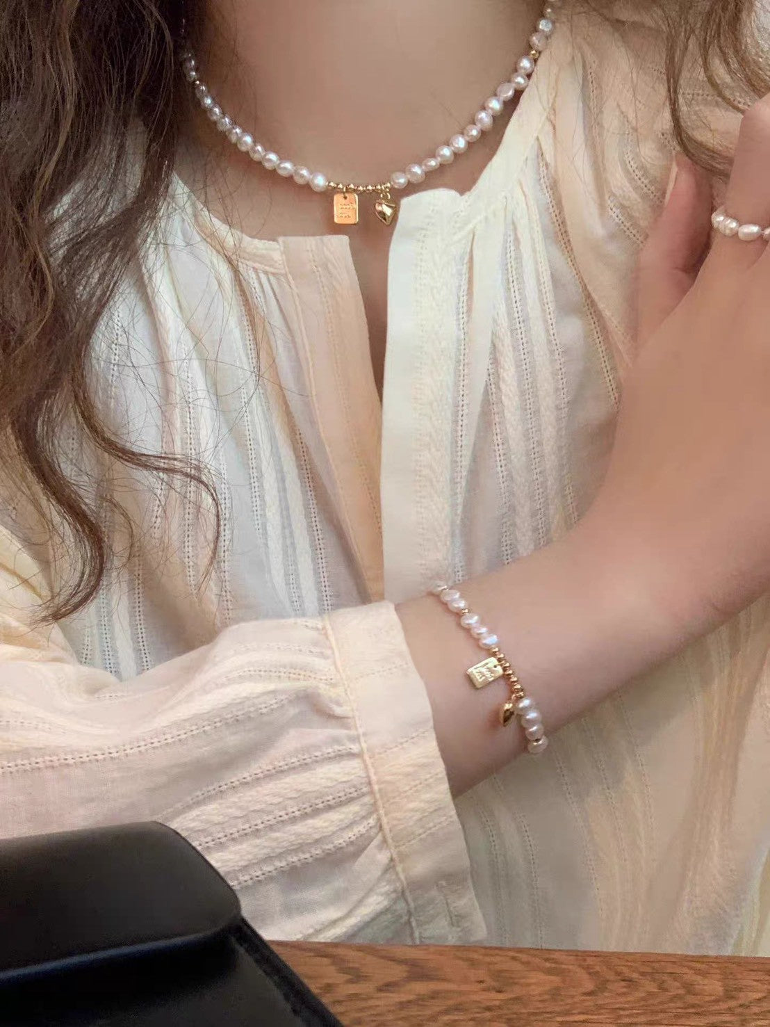 珍珠小姐|【祕密王冠.珍珠系列】莉莉安的祝福(Good Luck吊牌項鍊/手鍊)