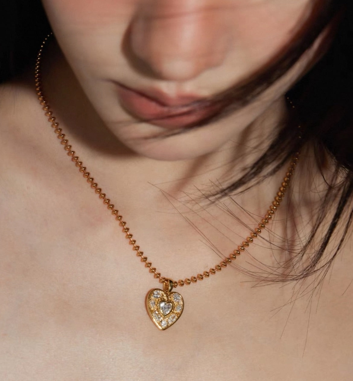 Serie Años Luz Corazón Brillante|Collar Corazón Brillante