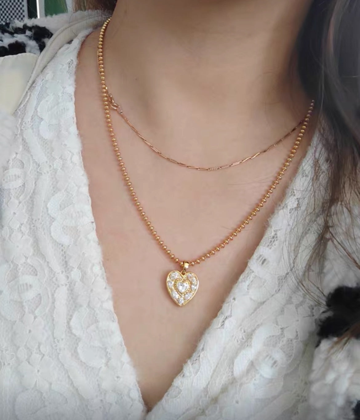 Serie Años Luz Corazón Brillante|Collar Corazón Brillante