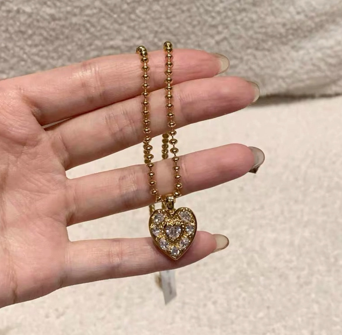 Serie Años Luz Corazón Brillante|Collar Corazón Brillante