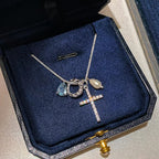 珍珠小姐｜星露十字項鍊Stellar Dew Cross Necklace