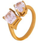 對話-不對稱開口式戒指