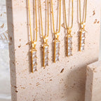 鈦鋼精選自信水晶石項鍊