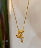 塔羅系列 星月神話與聖愛傳說 黃銅18k真金項鍊