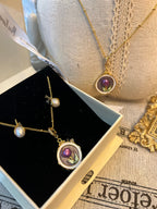莫內花園 Flora｜紫鬱金花香項鍊 Violet Bloom Necklace