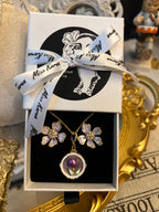 莫內花園 Flora｜紫鬱金花香項鍊 Violet Bloom Necklace
