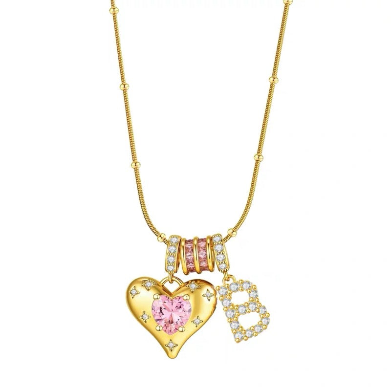 甜心芭比字母項鍊Sweetheart Barbie Initial Necklace