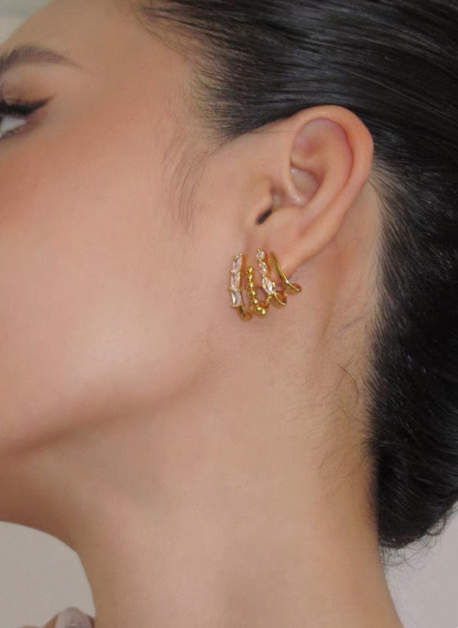 Serie Light Year Aria｜Pendientes Aria (Pendientes de circonita)