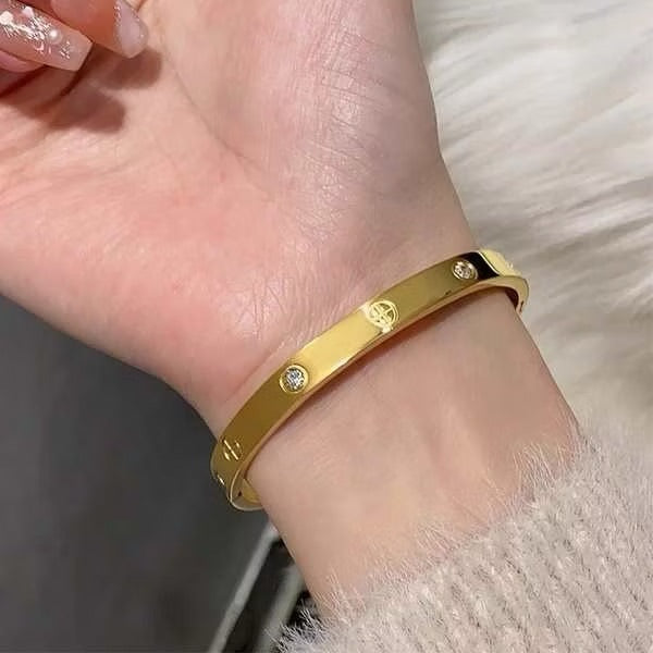 Clip-on stainless steel 316L bracelet