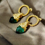 莫內花園 Flora｜花園心語 耳環 (綠水晶) Jardin d’Amour Earrings