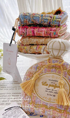 Bolsa de joyería con frasco de perfume francés Poesía de la Luz