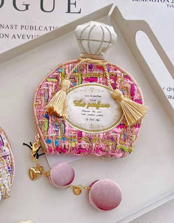Bolsa de joyería con frasco de perfume francés Poesía de la Luz