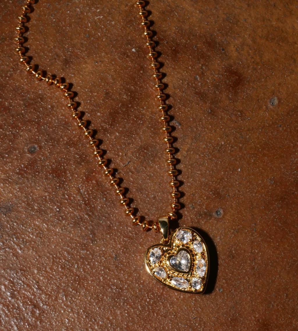 Serie Años Luz Corazón Brillante｜Collar Corazón Brillante