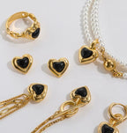 光年系列 Onyx Heart｜黑瑪瑙愛心 OT扣項鍊