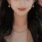 光年系列｜琥光耳環.淡水珍珠款Amber Glow earrings