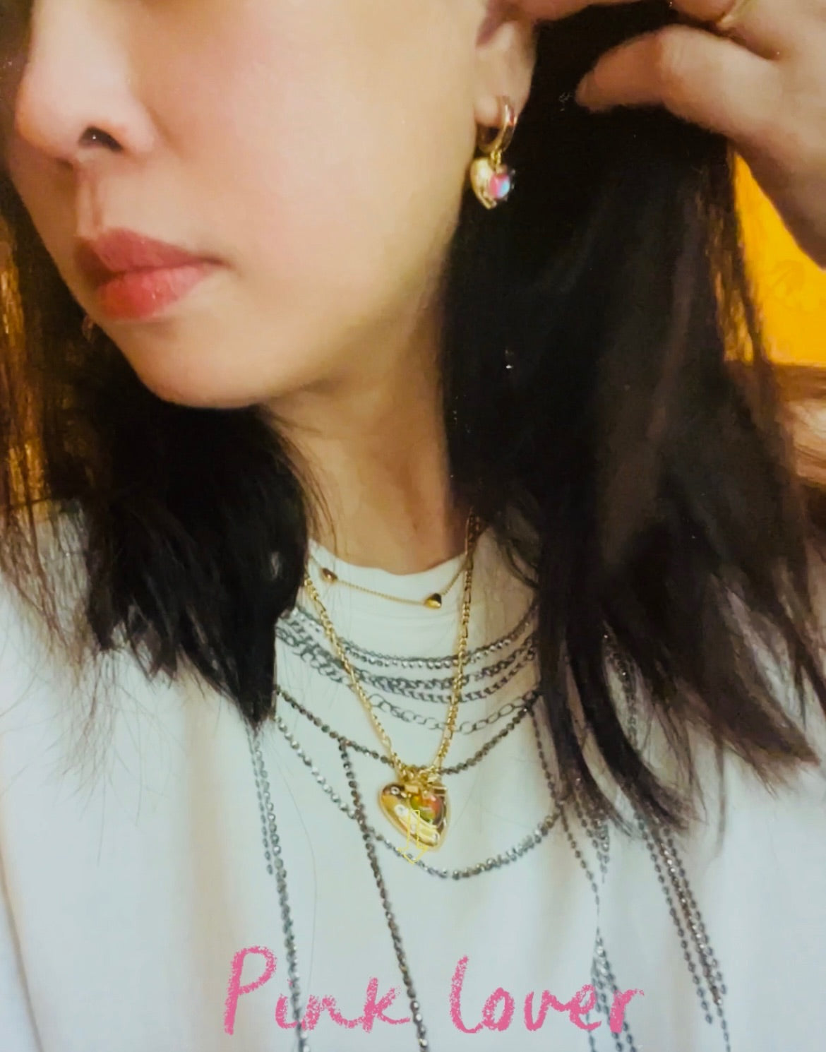 Barbie Corazón | Conjunto de la serie (Collar + Pendientes)