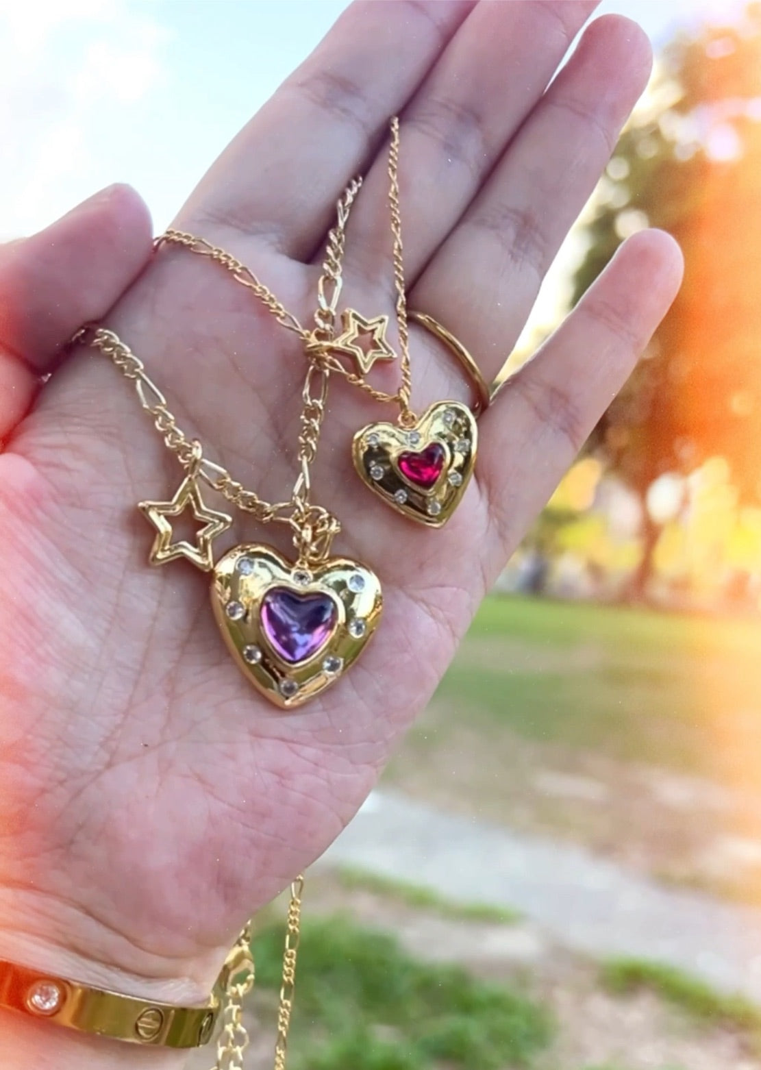 Barbie Corazón | Conjunto de la serie (Collar + Pendientes)