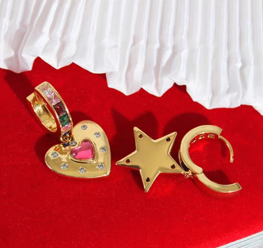 Barbie Corazón | Conjunto de la serie (Collar + Pendientes)