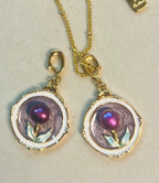 Monet's Garden | Flora Purple Tulip Necklace (Detachable Pendant)