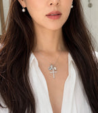 珍珠小姐｜星露十字項鍊Stellar Dew Cross Necklace