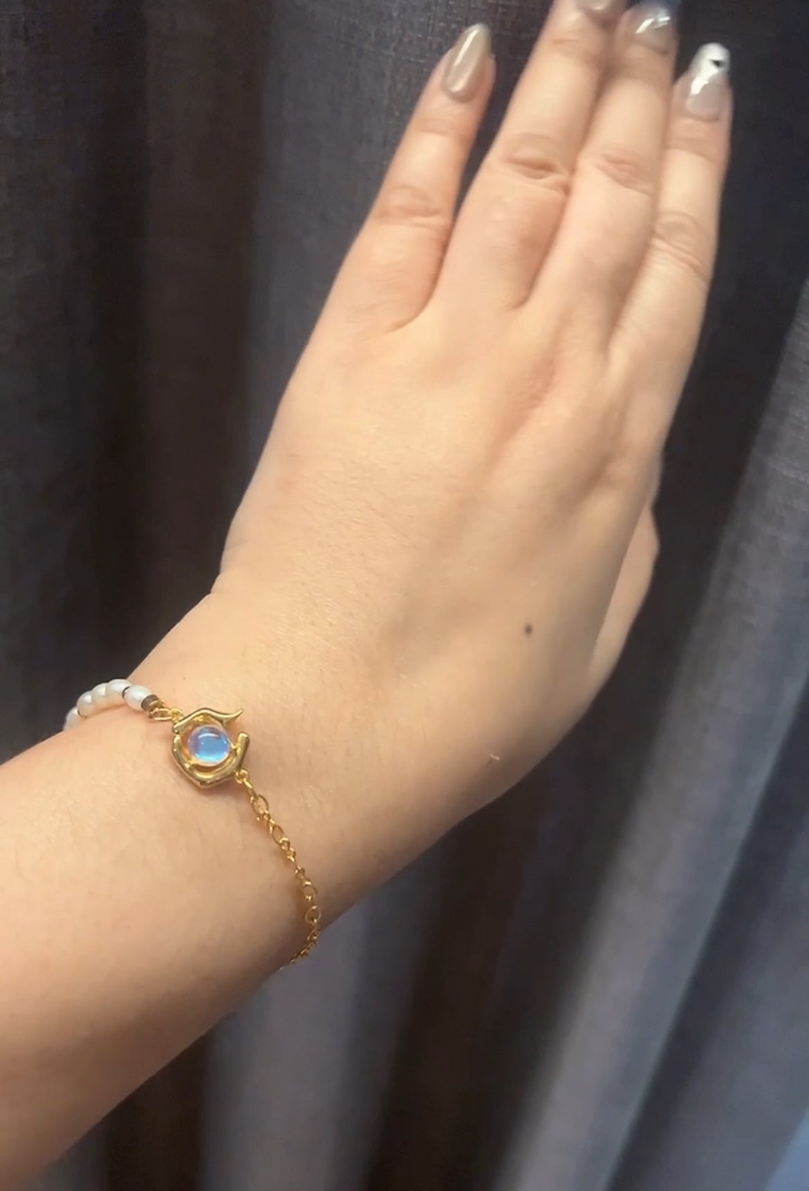 法式復古歐泊珍珠項鍊｜
光年系列｜月光祕語
Opaline Whisper 歐泊 × 淡水珍珠