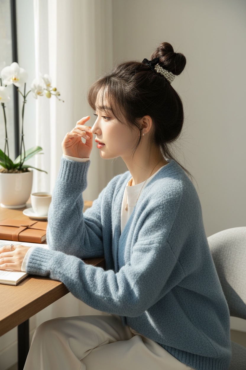 🎀 Hepburn Sweet Noir｜赫本甜心黑緞系列｜珍珠繆思款