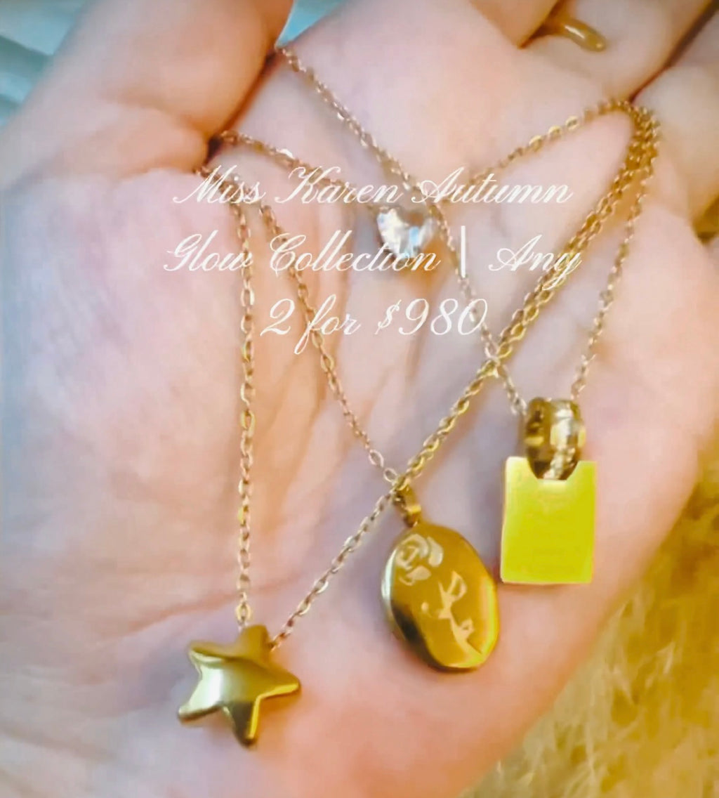 疊戴項鍊組合｜星星 玫瑰 命定伴侶