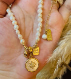 [Secret Crown. Pearl Series] Lillian's Blessing (Good Luck Tag Necklace/Bracelet)