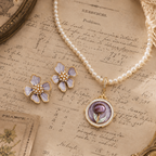 Monet's Garden | Flora Purple Tulip Necklace (Detachable Pendant)