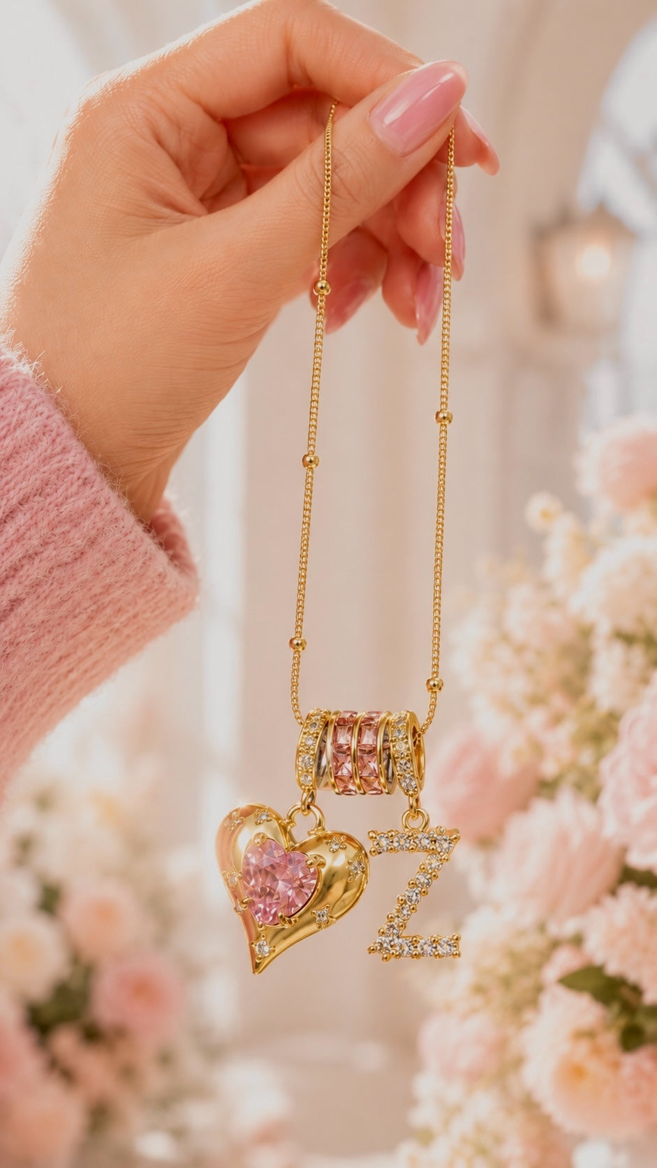 甜心芭比字母項鍊Sweetheart Barbie Initial Necklace