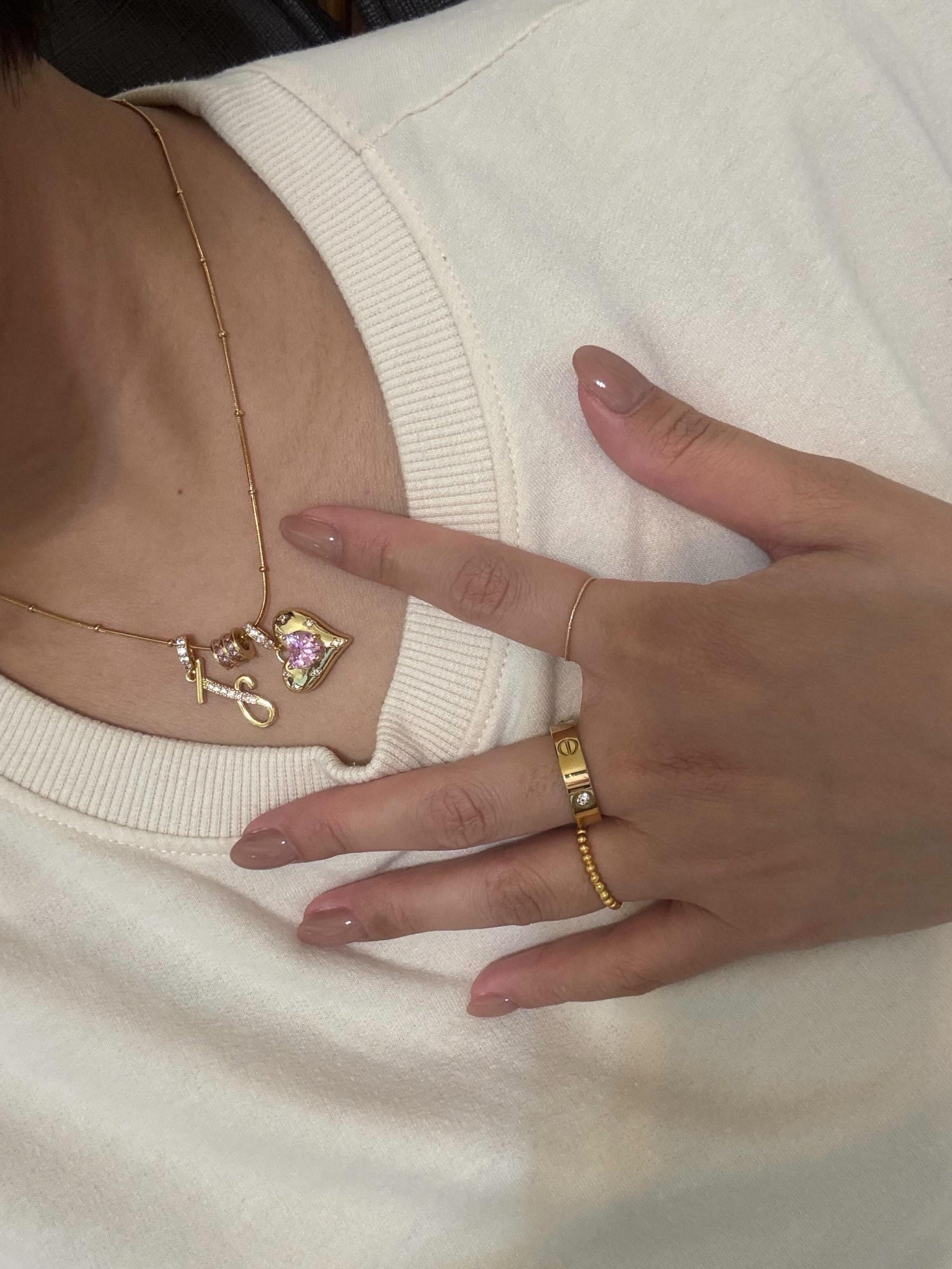 甜心芭比字母項鍊Sweetheart Barbie Initial Necklace