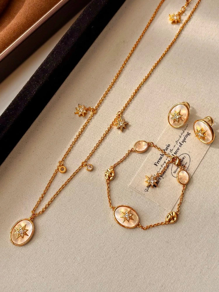 🌙 星月神話系列｜月光星芒手鍊