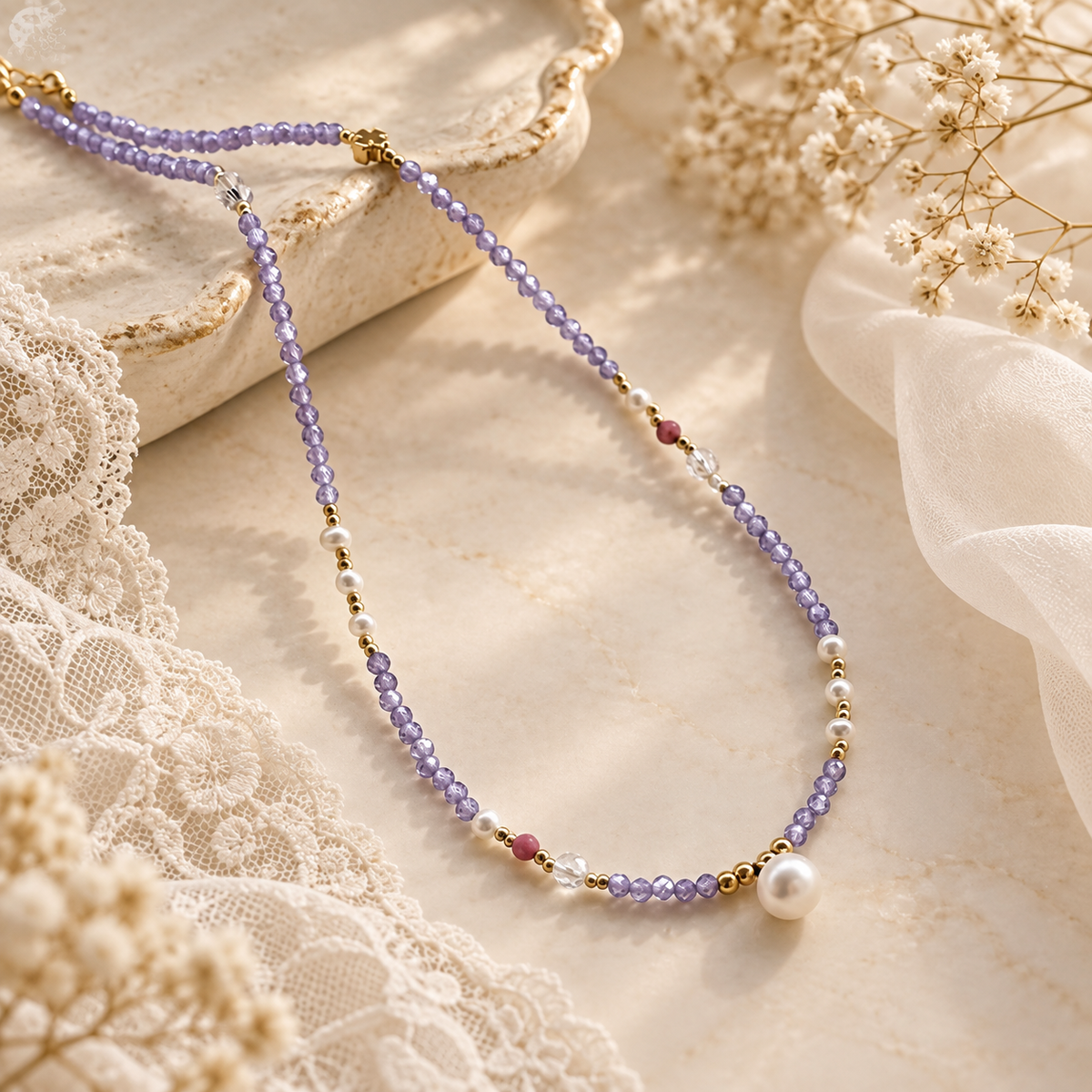 La Glace de Paris Ice Cream Baroque Pearl Necklace